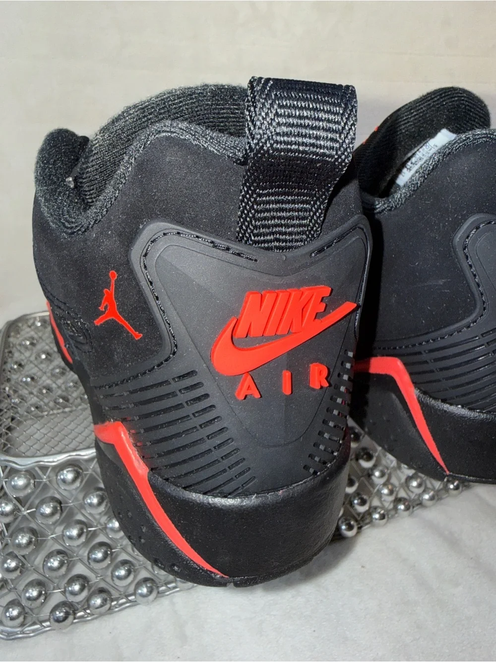 Jordan Kid Jumpman MVP 92 (GS) boy’s 5.5, 7 girls Black Sneakers with Red Flight